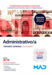 Administrativo de las Corporaciones Locales - Ed. MAD