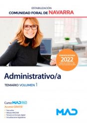 Administrativo/a (estabilización). Comunidad Foral de Navarra - Ed. MAD