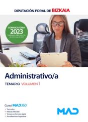 Administrativo/a. Temario volumen 1. Diputación Foral de Bizkaia de Ed. MAD