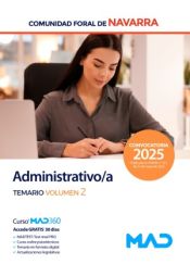 Administrativo/a. Temario volumen 2. Comunidad Foral de Navarra de Ed. MAD