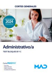 Administrativo/a. Test Bloques B y C. Cortes Generales de Ed. MAD