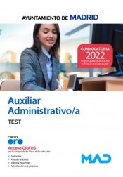 Auxiliar Administrativo/a. Test. Ayuntamiento de Madrid de Ed. MAD