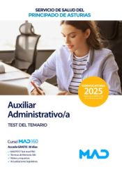 Auxiliar Administrativo/a. Test del temario. Servicio de Salud del Principado de Asturias (SESPA) de Ed. MAD