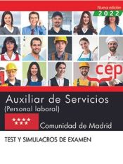 Auxiliar de Servicios (Personal Laboral). Comunidad de Madrid. Test y Simulacros de examen de Editorial CEP