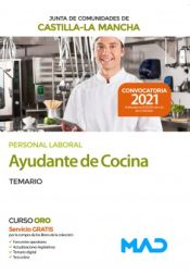 Ayudante de Cocina de la Junta de Comunidades de Castilla - La Mancha - Ed. MAD