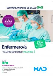 Enfermero/a. Temario específica volumen 2. Servicio Andaluz de Salud (SAS) de Ed. MAD