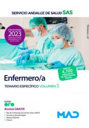 Enfermero/a. Temario específica volumen 3. Servicio Andaluz de Salud (SAS) de Ed. MAD