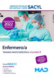 Enfermero/a. Temario volumen 3. Servicio de Salud de Castilla y León (SACYL) de Ed. MAD