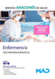 Enfermero/a. Test materia específica. Servicio Aragonés de Salud (SALUD) de Ed. MAD