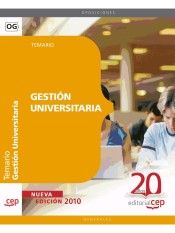 Gestión Universitaria. Temario de Ed. CEP