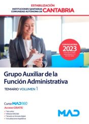  Auxiliar Administrativo (estabilización) Instituciones Sanitarias de la Comunidad Autónoma de Cantabria - Ed. MAD