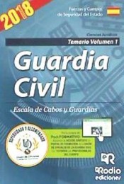 Guardia Civil. Escala de Cabos y Guardias. Temario Volumen 1 de Rodio Ediciones