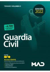 Guardia Civil (Escala de Cabos y Guardias). Temario volumen 3 de Ed. MAD