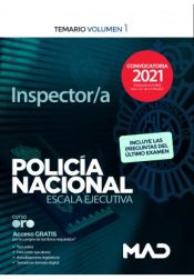 Inspector/a de Policía Nacional. Temario volumen 1 de Ed. MAD