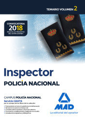 Inspector de Policía Nacional. Temario Volumen 2 de Ed. MAD