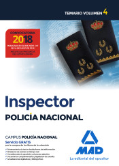 Inspector de Policía Nacional. Temario Volumen 4 de Ed. MAD