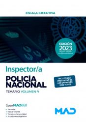 Inspector/a de Policía Nacional. Temario volumen 4 de Ed. MAD
