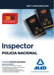 Inspector de Policía Nacional. Test y casos prácticos de Ed. MAD