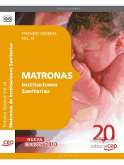 Matronas Instituciones Sanitarias. Temario Vol. III. de Ed. CEP