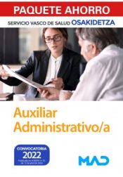 Oferta Paquete Ahorro Auxiliar Administrativo Servicio Vasco de Salud (Osakidetza) de Ed. MAD