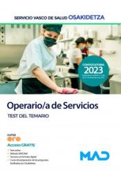 Operario/a de Servicios. Test. Servicio Vasco de Salud (Osakidetza) de Ed. MAD
