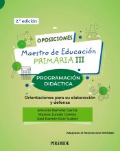 Oposiciones. Maestro de Educación Primaria III de Ediciones Pirámide