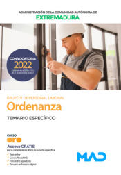 Ordenanza. Personal Laboral de la Comunidad de Extremadura - Ed. MAD