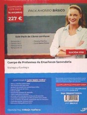 PACK AHORRO BÁSICO. Cuerpo de Profesores de Enseñanza Secundaria. Biología y Geología de Ed. CEP