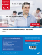 PACK AHORRO BÁSICO. Cuerpo de Profesores de Enseñanza Secundaria. Filosofía de Ed. CEP