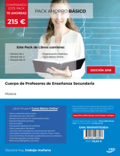 PACK AHORRO BÁSICO. Cuerpo de Profesores de Enseñanza Secundaria. Música de Ed. CEP
