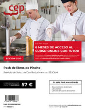 PACK DE LIBROS + 6 meses de Curso Online. Pinche. Servicio de Salud de Castilla-La Mancha. SESCAM. de Ed. CEP