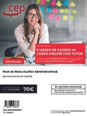PACK DE LIBROS + Contenido online. Auxiliar Administrativo/a. Ayuntamiento de Madrid de Ed. CEP