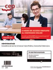 Pack libros + contenido online. Administrativo/a. Conselleria de Sanitat Universal i Salut Pública. Generalitat Valenciana de Ed. CEP