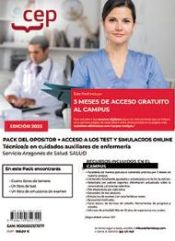 Pack del Opositor. Técnico/a en cuidados auxiliares de enfermería. Servicio Aragonés de Salud. SALUD de Editorial CEP