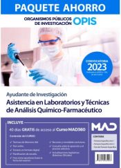 Paquete Ahorro Ayudante de Investigación Asistencia Laboratorios y Técnicas Análisis Químico-Farmacéutico. Organismos Públicos de Investigación (OPIS) de Ed. MAD