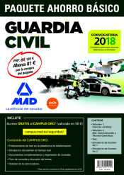 Paquete Ahorro Básico Guardia Civil 2018 de Ed. MAD