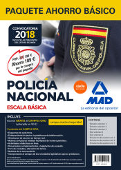Paquete Ahorro Básico Policía Nacional Escala Básica 2018 de Ed. MAD