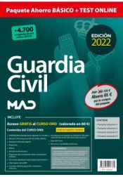 Paquete Ahorro BÁSICO + Test online Guardia Civil 2022 de Ed. MAD