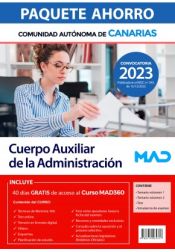 Paquete Ahorro Cuerpo Auxiliar. Comunidad Autónoma de Canarias de Ed. MAD