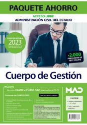 Paquete Ahorro Cuerpo de Gestión de la Administración Civil (acceso libre). Administración General del Estado de Ed. MAD