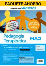 Paquete Ahorro Cuerpo de Maestros. Pedagogía Terapéutica. de Ed. MAD