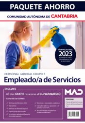 Paquete Ahorro Empleado/a de Servicios (Personal Laboral Grupo 3). Comunidad Autónoma de Cantabria de Ed. MAD