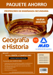 Paquete Ahorro Geografía e Historia. Cuerpo de Profesores de Enseñanza Secundaria de Ed. MAD