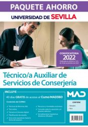 Paquete Ahorro Técnico/a Auxiliar de Servicios de Conserjería. Universidad de Sevilla de Ed. MAD