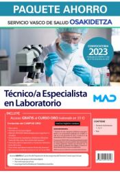 Paquete Ahorro Técnico/a Especialista en Laboratorio. Servicio Vasco de Salud (Osakidetza) de Ed. MAD