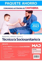 Paquete Ahorro Técnico/a Sociosanitario/a (Personal Laboral Grupo 2). Comunidad Autónoma de Cantabria de Ed. MAD