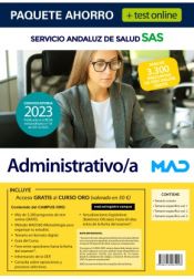 Paquete Ahorro + Test ONLINE Administrativo/a. Servicio Andaluz de Salud (SAS) de Ed. MAD