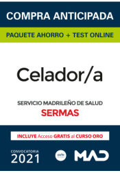 Paquete Ahorro + TEST ONLINE Celador Servicio Madrileño de Salud (SERMAS) de Ed. MAD
