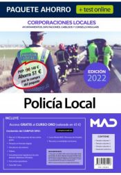 Paquete Ahorro + Test ONLINE Policía Local de Corporaciones Locales. de Ed. MAD
