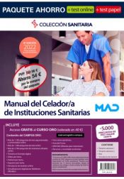 Paquete Ahorro + Test PAPEL + Test ONLINE Manual del Celador/a de Instituciones sanitarias de Ed. MAD